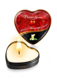 Массажная свеча с ароматом мохито Bougie Massage Candle - 35 мл. - Plaisir Secret - купить с доставкой в Серпухове