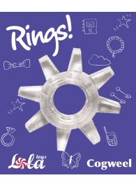 Прозрачное эрекционное кольцо Rings Cogweel - Lola Games - в Серпухове купить с доставкой