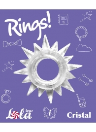 Прозрачное эрекционное кольцо Rings Cristal - Lola Games - в Серпухове купить с доставкой