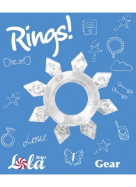 Прозрачное эрекционное кольцо Rings Gear - Lola Games - в Серпухове купить с доставкой