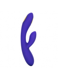 Фиолетовый вибратор с функцией электростимуляции Intimate E-Stimulator Dual Wand - 21,5 см. - California Exotic Novelties - купить с доставкой в Серпухове