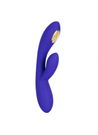 Фиолетовый вибратор с функцией электростимуляции Intimate E-Stimulator Dual Wand - 21,5 см. - California Exotic Novelties - купить с доставкой в Серпухове