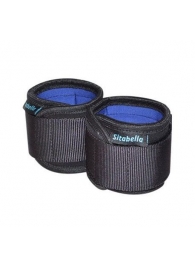 Неопреновые черно-синие наручники - Sitabella - купить с доставкой в Серпухове