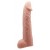 Телесная реалистичная насадка-удлинитель на пенис - 21 см. - Baile - в Серпухове купить с доставкой