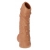 Телесная насадка с пупырышками и открытой головкой Nude Sleeve L - 14 см. - KOKOS - в Серпухове купить с доставкой