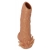 Телесная насадка с усиками и открытой головкой Nude Sleeve L - 14 см. - KOKOS - в Серпухове купить с доставкой