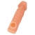 Телесная закрытая насадка с шершавой головкой Cock Sleeve Size M - 15,6 см. - KOKOS - в Серпухове купить с доставкой