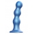 Голубая насадка Strap-On-Me Dildo Plug Balls size L - Strap-on-me - купить с доставкой в Серпухове