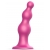 Розовая насадка Strap-On-Me Dildo Plug Beads size L - Strap-on-me - купить с доставкой в Серпухове