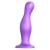 Фиолетовая насадка Strap-On-Me Dildo Plug Curvy size L - Strap-on-me - купить с доставкой в Серпухове