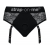 Черные трусики для насадок Diva Lingerie Harness - size S - Strap-on-me - купить с доставкой в Серпухове