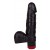 Чёрный виброфаллос с пышной мошонкой - 16 см. - LOVETOY (А-Полимер)
