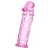Розовая насадка фаллической формы - 12,5 см. - A-toys - в Серпухове купить с доставкой