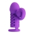 Фиолетовая вибронасадка с клиторальным отростком Harden - Baile - в Серпухове купить с доставкой