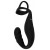 Черное эрекционное кольцо со стимуляцией промежности и анальной пробкой Cock Ring with RC Prostate Plug - Orion - в Серпухове купить с доставкой
