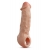 Телесная насадка-удлинитель Intrepid 9.25 Inch Realistic Penis Extender Sleeve - 23,5 см. - Blush Novelties - в Серпухове купить с доставкой