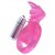 Розовая вибронасадка со стимулятор клитора   Язычок - Toyfa Basic - в Серпухове купить с доставкой