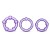 Набор из 3 фиолетовых эрекционных колец Stay Hard Beaded Cockrings - Blush Novelties - в Серпухове купить с доставкой