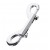 Серебристый двухсторонний карабин TOYFA Metal - ToyFa - купить с доставкой в Серпухове