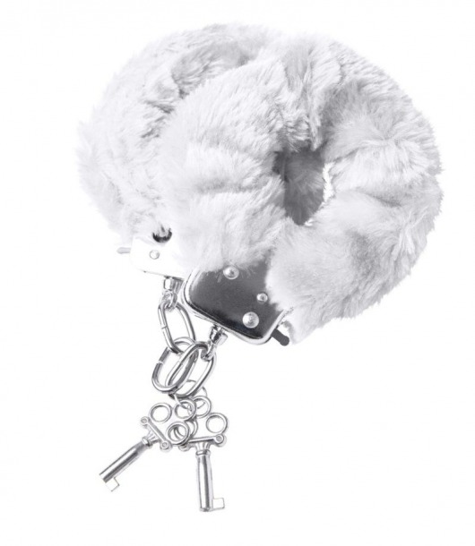 Наручники с белой меховой опушкой - ToyFa - купить с доставкой в Серпухове