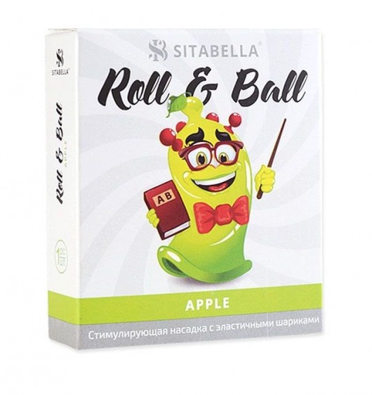 Стимулирующий презерватив-насадка Roll   Ball Apple - Sitabella - купить с доставкой в Серпухове