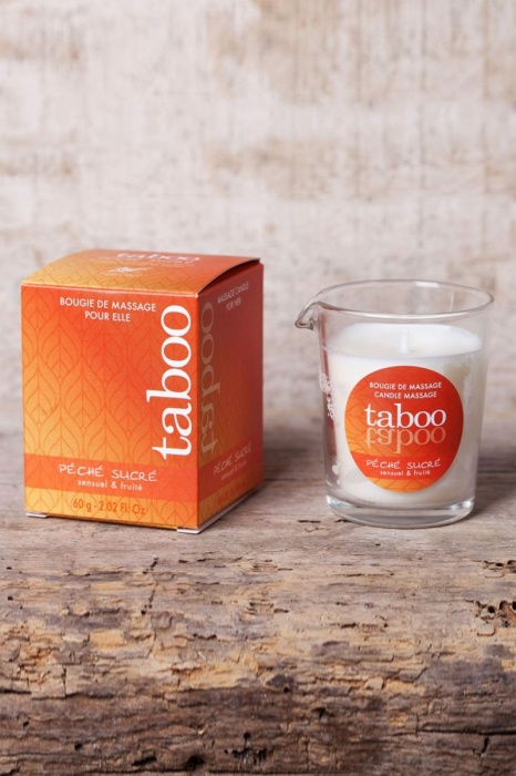 Массажное аромамасло с афродизиаками для женщин RUF Taboo Peche sucre - 60 гр. - RUF - купить с доставкой в Серпухове