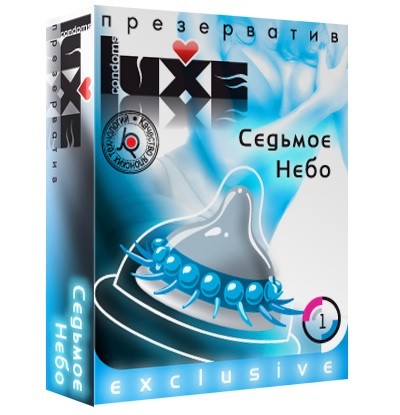 Презерватив LUXE  Exclusive  Седьмое небо  - 1 шт. - Luxe - купить с доставкой в Серпухове