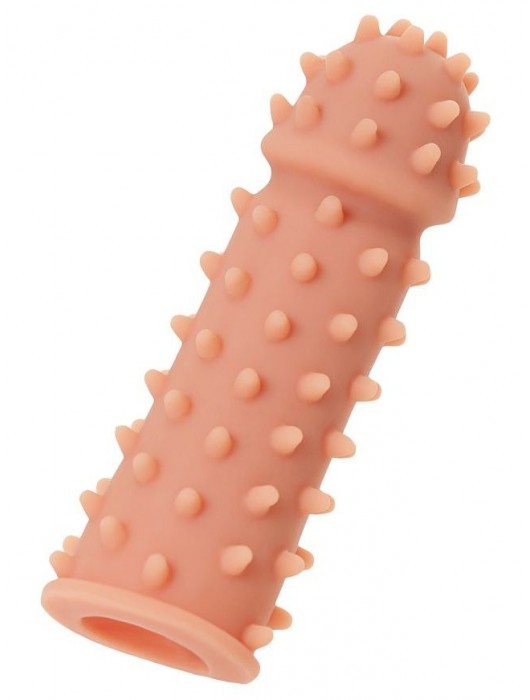 Телесная реалистичная насадка KOKOS Extreme Sleeve 03 с дополнительной стимуляцией - 12,7 см. - KOKOS - в Серпухове купить с доставкой