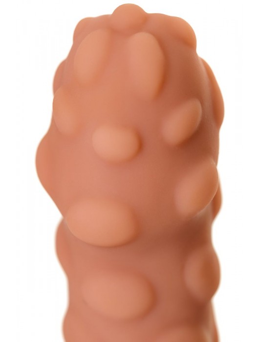 Телесная реалистичная насадка KOKOS Extreme Sleeve 11 с дополнительной стимуляцией - 12,7 см. - KOKOS - в Серпухове купить с доставкой