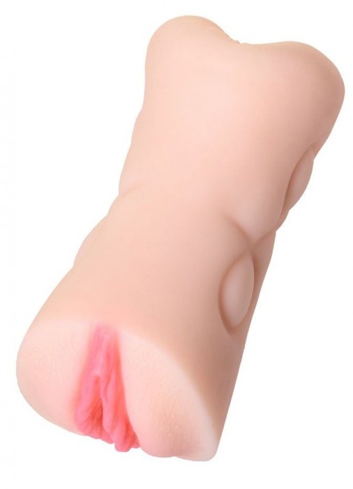 Телесный двусторонний мастурбатор Rich Fruit - вагина и анус - ToyFa - в Серпухове купить с доставкой