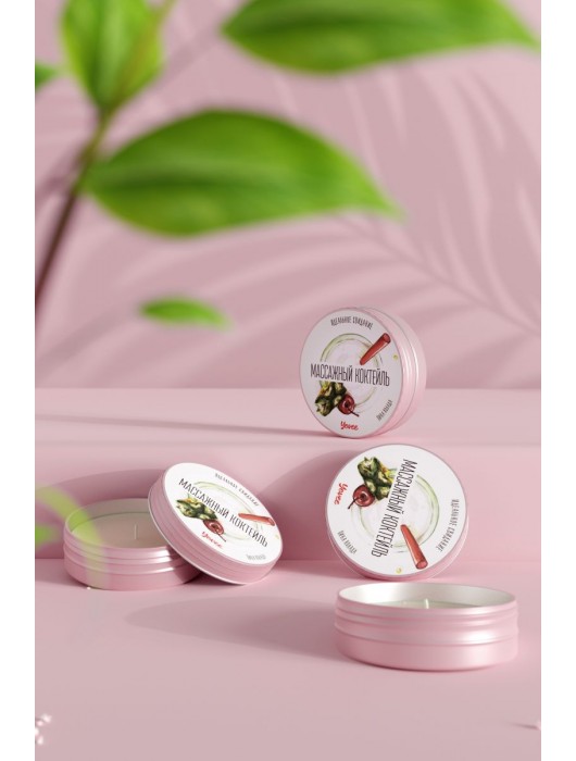 Массажная свеча «Массажный коктейль» с ароматом пина колады - 30 мл. - ToyFa - купить с доставкой в Серпухове