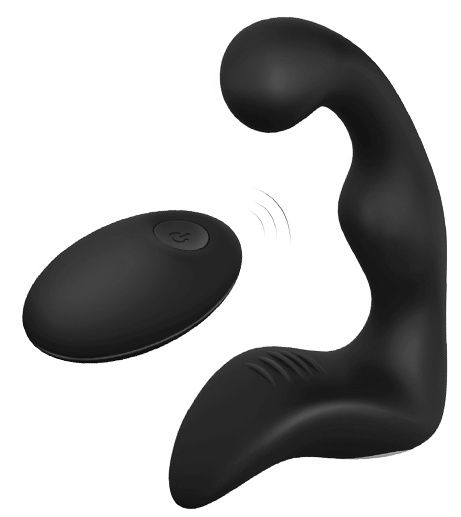 Черный вибромассажер простаты REMOTE BOOTY PLEASER - Dream Toys - в Серпухове купить с доставкой