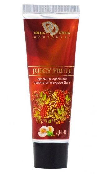 Интимный съедобный лубрикант JUICY FRUIT с ароматом дыни - 30 мл. - БиоМед - купить с доставкой в Серпухове