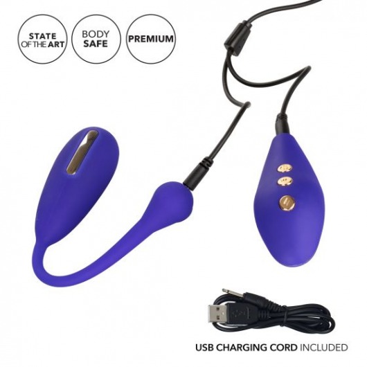 Фиолетовый шарик с электростимуляцией и вибрацией Intimate E-Stimulator Remote Kegel Exerciser - California Exotic Novelties - купить с доставкой в Серпухове