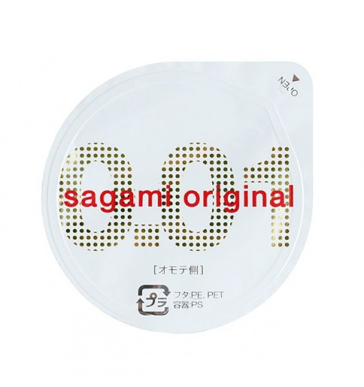 Супертонкий презерватив Sagami Original 0.01 - 1 шт. - Sagami - купить с доставкой в Серпухове