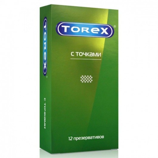 Текстурированные презервативы Torex  С точками  - 12 шт. - Torex - купить с доставкой в Серпухове