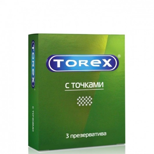 Текстурированные презервативы Torex  С точками  - 3 шт. - Torex - купить с доставкой в Серпухове