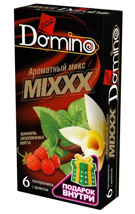 Ароматизированные презервативы DOMINO  Ароматный микс  - 6 шт. - Domino - купить с доставкой в Серпухове