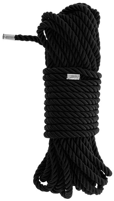 Черная веревка для бондажа BONDAGE ROPE - 10 м. - Dream Toys - купить с доставкой в Серпухове