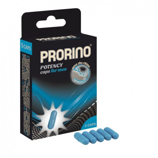 БАД для мужчин ero black line PRORINO Potency Caps for men - 5 капсул - Ero - купить с доставкой в Серпухове