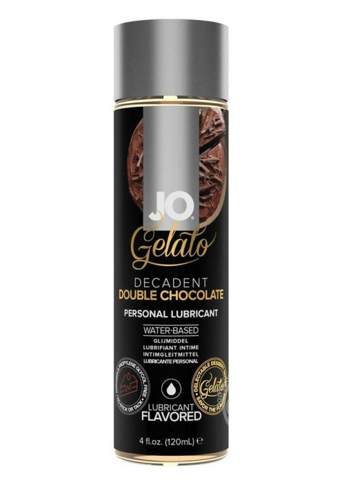 Лубрикант с ароматом шоколада JO GELATO DECADENT DOUBLE CHOCOLATE - 120 мл. - System JO - купить с доставкой в Серпухове