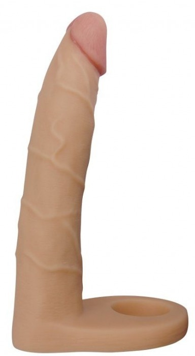 Телесная насадка-фаллоимитатор для двойного проникновения - 17 см. - Lovetoy - купить с доставкой в Серпухове
