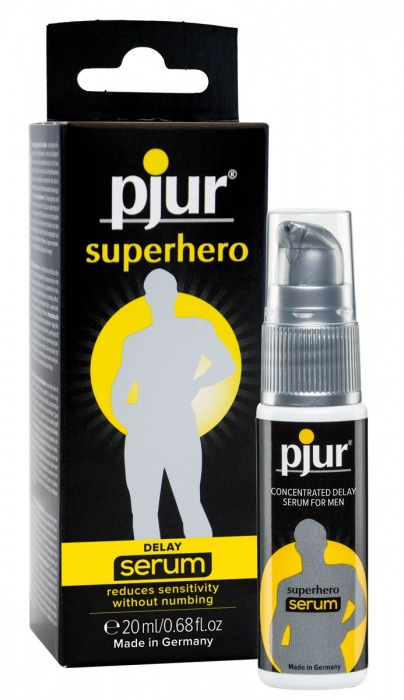 Сыворотка-пролонгатор pjur SUPERHERO Delay Serum - 20 мл. - Pjur - купить с доставкой в Серпухове