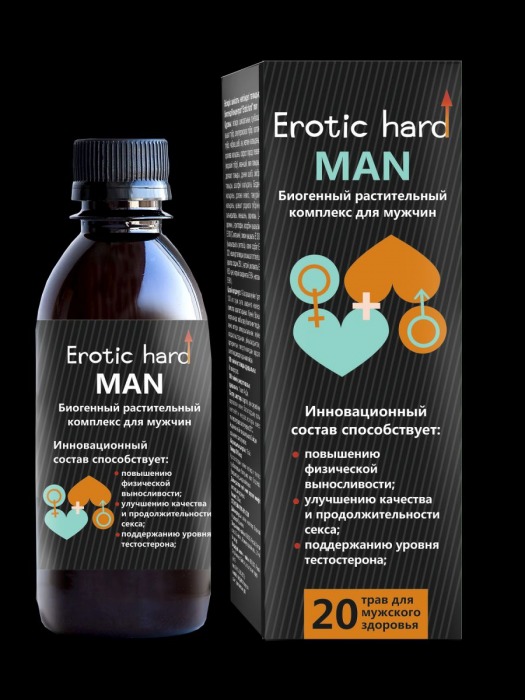 Мужской биогенный концентрат для усиления эрекции Erotic hard Man - 250 мл. - Erotic Hard - купить с доставкой в Серпухове