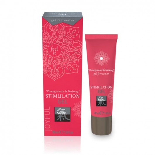 Возбуждающий интимный гель для двоих STIMULATION GEL Pomegranate   Nutmeg - 30 мл. - Shiatsu - купить с доставкой в Серпухове