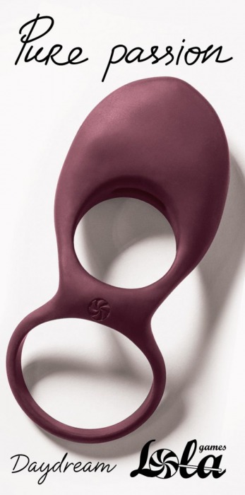 Бордовое эрекционное виброкольцо Daydream - Lola Games - в Серпухове купить с доставкой