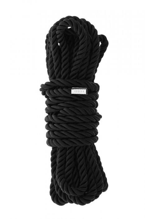 Черная веревка для шибари DELUXE BONDAGE ROPE - 5 м. - Dream Toys - купить с доставкой в Серпухове