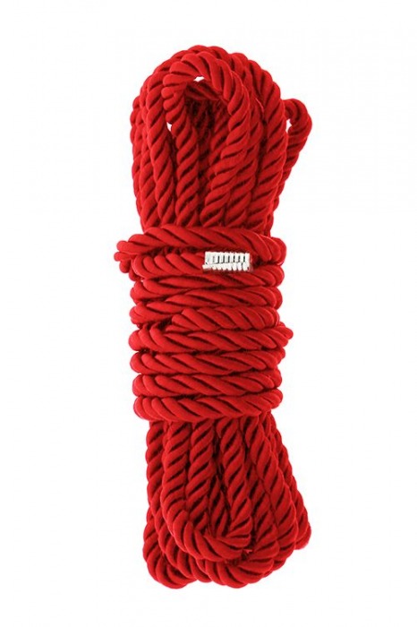 Красная веревка для шибари DELUXE BONDAGE ROPE - 5 м. - Dream Toys - купить с доставкой в Серпухове