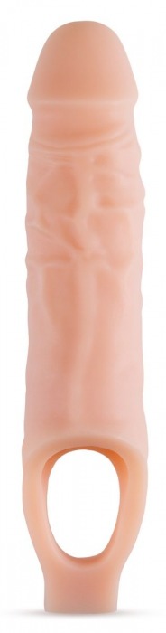 Телесный реалистичный фаллоудлинитель 9 Inch Silicone Cock Sheath Penis Extender - 22,86 см. - Blush Novelties - в Серпухове купить с доставкой