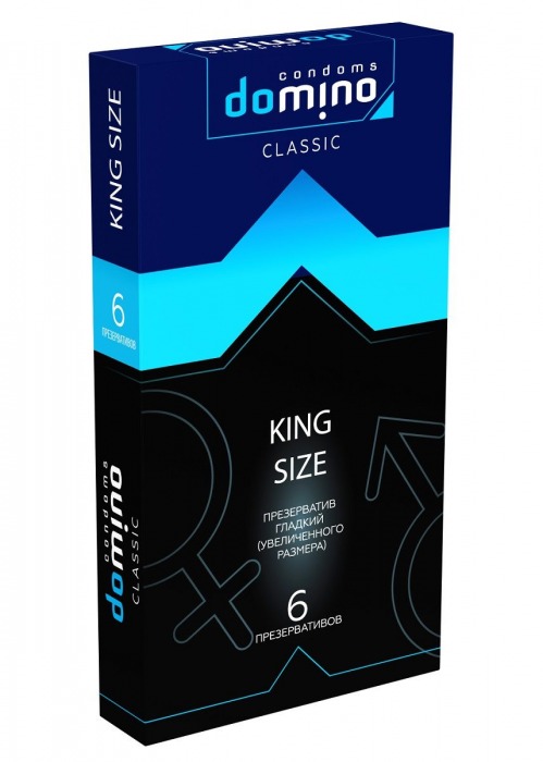 Презервативы увеличенного размера DOMINO Classic King size - 6 шт. - Domino - купить с доставкой в Серпухове